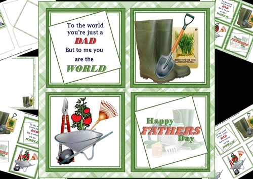 8x8 The world to me Dad gardener mini kit