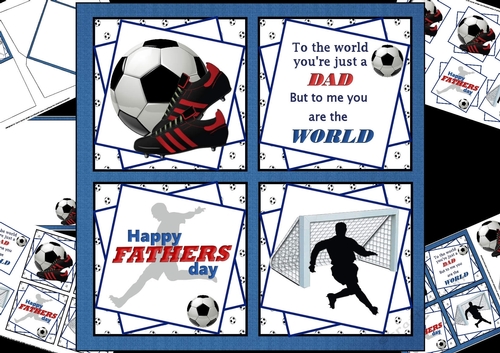 8x8 The world to me Dad soccer mini kit