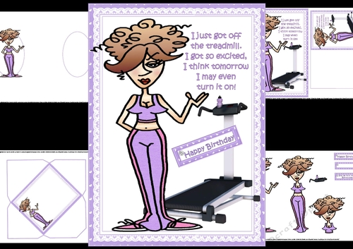 Rita on the treadmill mini kit