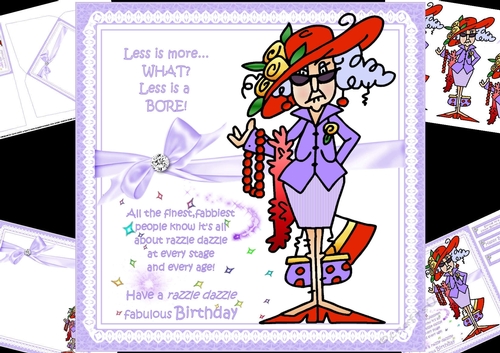 8x8 Stella loves her razzle dazzel mini kit