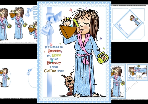 Lynn and her morning coffee mini kit