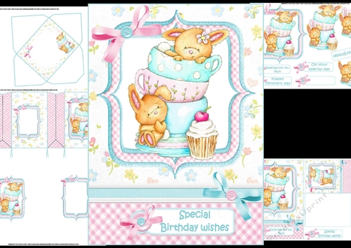Afternoon tea with bunnys mini kit