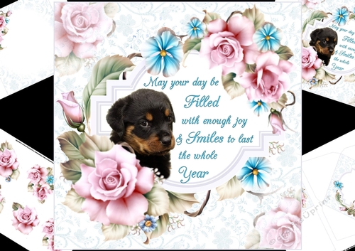 8x8 cool roses with special wishes mini kit 2