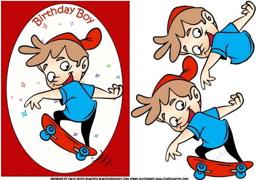 birthday boy skateboard fun