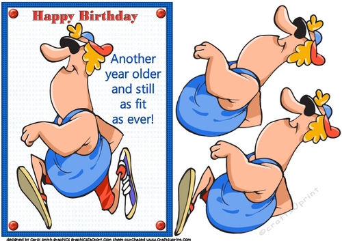 Birthday Guy fit as ever runner