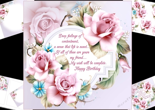 8x8 cool roses with verse mini kit