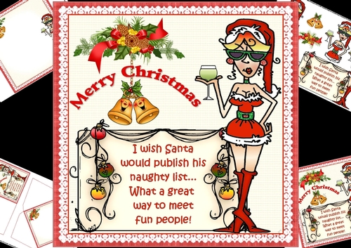 8x8 Rita wants Santas list mini kit