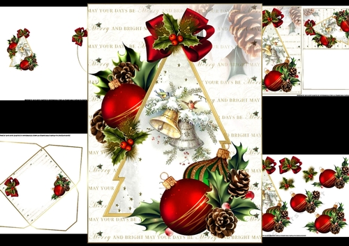Christmas bells through the tree mini kit