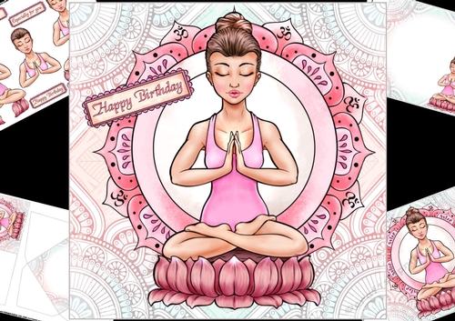 8x8 Lotus position birthday