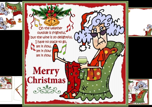 8x8 Stella let it flow Christmas mini kit
