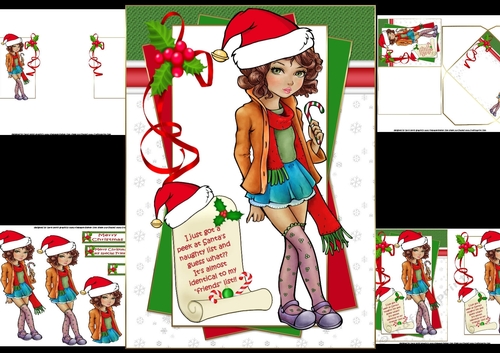 Teen diva looked at Santas list mini kit