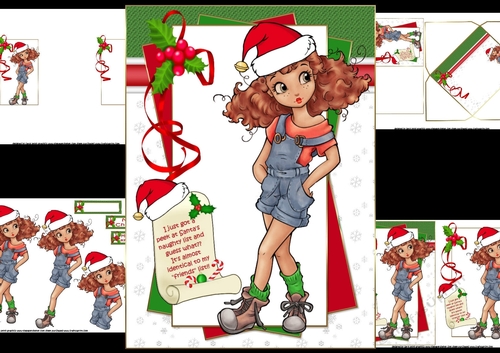 Teen Tom boy looked at Santas list mini kit