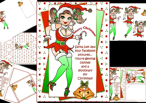Santa has seen your FB pics mini kit