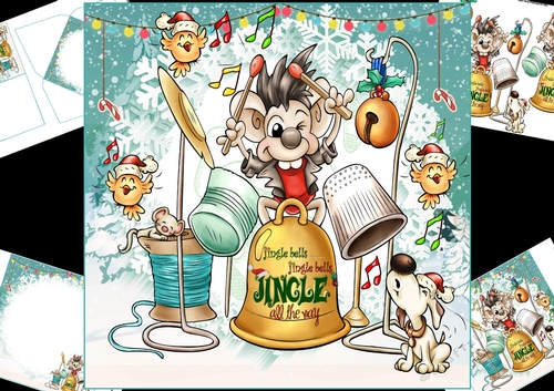 8x8 Jingle all the way mini kit