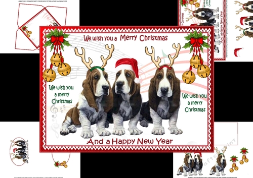 We wish you a merry Christmas from the dogs mini kit 2