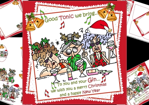8x8 Stella and friends bring good tonic for Christmas mini kit