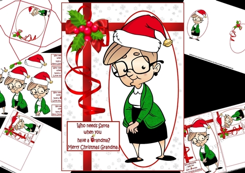 Santa and Grandma mini kit