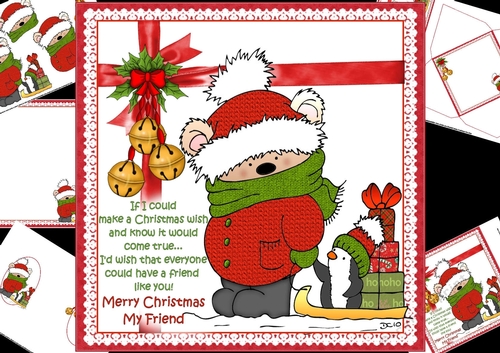 8x8 My Christmas friend mini kit