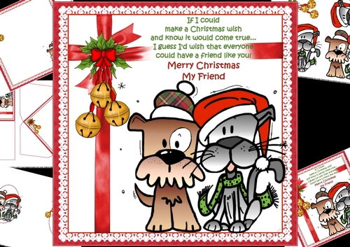 8x8 My Christmas furry friends mini kit
