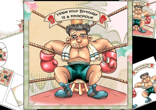 8x8 Birthday knockout mini kit