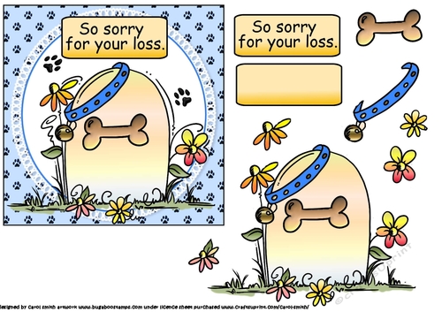 Special dog condolences boy