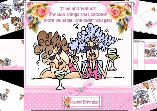 8x8 Stella and Margaret as you get older mini kit