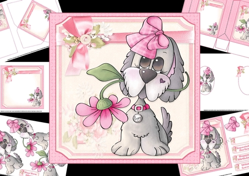 7x7 Poppy has a flower mini kit