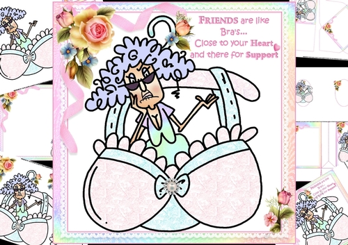 8x8 Stella loves her bosom buddy mini kit