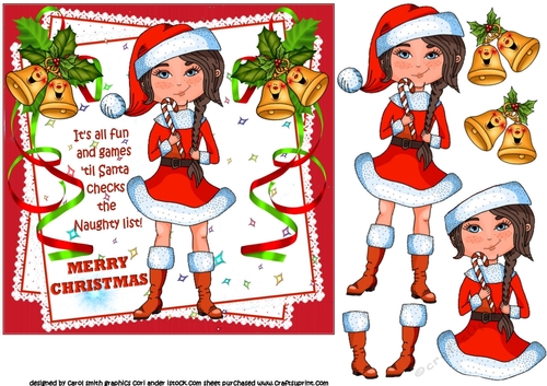 7x7 Fun and games naughty list girl