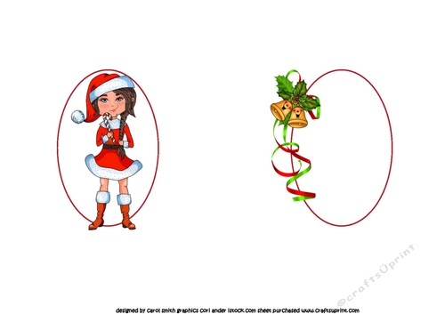 7x7 Fun and games naughty list girl inset