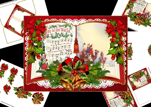 Open book Joy to the world mini kit