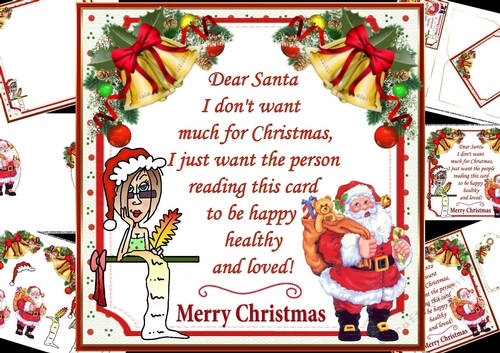 8x8 Dear Santa mini kit