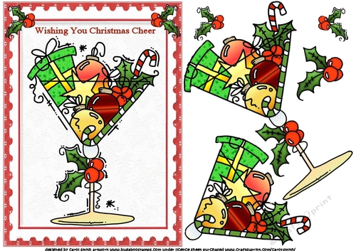 A glass of Christmas cheer