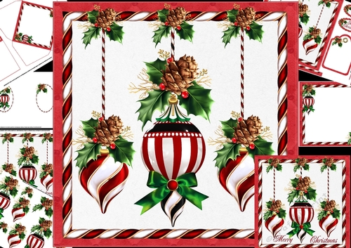 8x8 The Christmas baubles mini kit 1