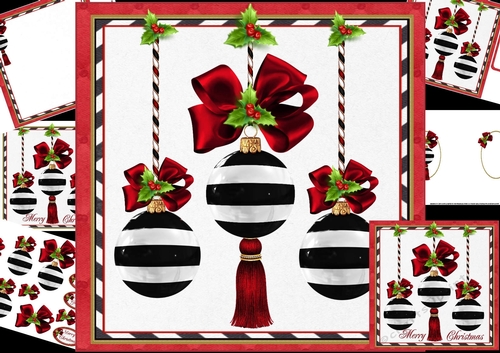 8x8 The Christmas baubles mini kit 2