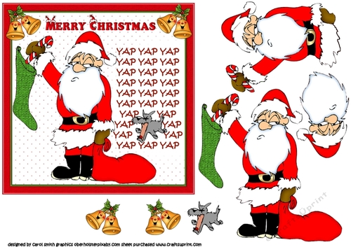 6x6 Santa meets the dog