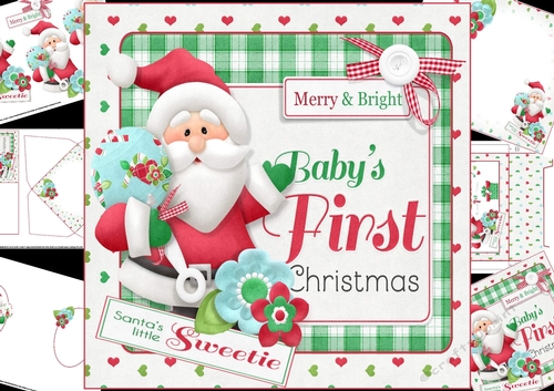 8x8 Babys first Christmas mini kit