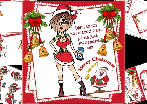 8x8 J.J Santa unfriended me mini kit