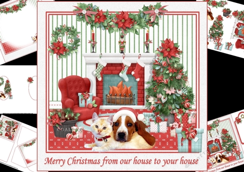 8x8 Merry Christmas from our house to your house mini kit