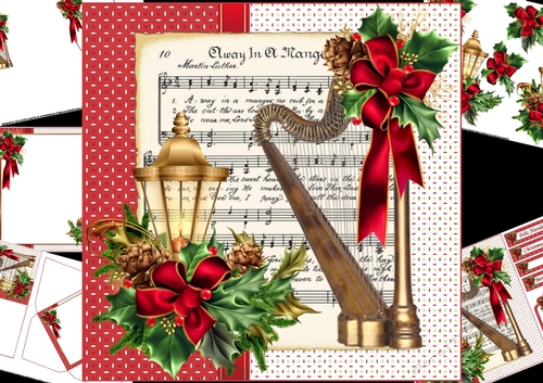 8x8 Musical Christmas Harp mini kit