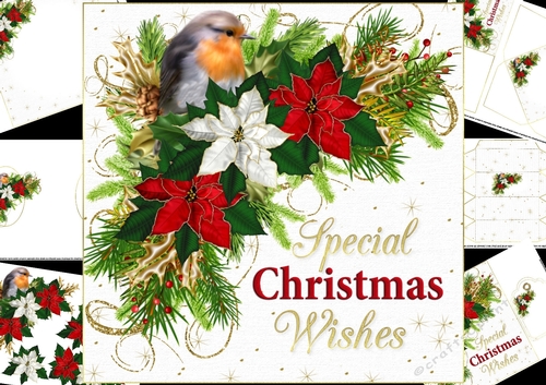 8x8 Special Christmas wishes mini kit