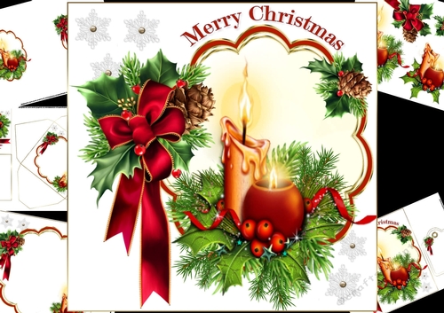 8x8 The Christmas candle 3 mini kit 