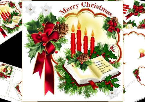 8x8 The Christmas candle 4 mini kit 