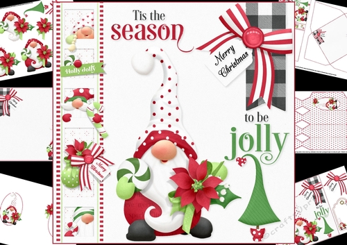 8x8 tis the season for Christmas gnomes mini kit