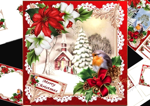 8x8 The Christmas scene 1 mini kit