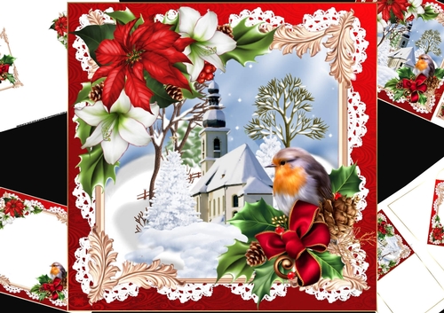 8x8 The Christmas scene 2 mini kit