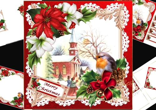 8x8 The Christmas scene 3 mini kit