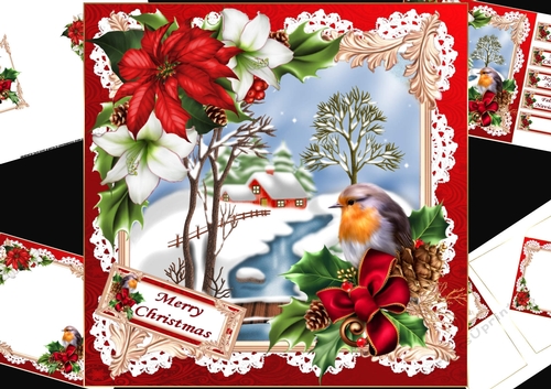 8x8 The Christmas scene 5 mini kit