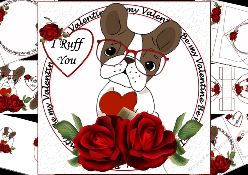 8x8 I Ruff you Valentine mini kit