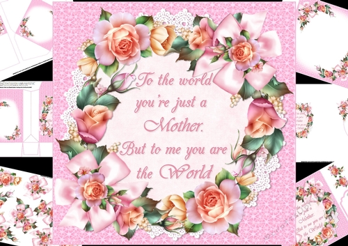 8x8 Circle of roses for mother mini kit